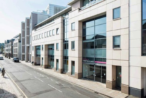 Charter Place, a five-storey office building in St Helier, Jersey, sold by Henley Investments in a £12.5 million deal