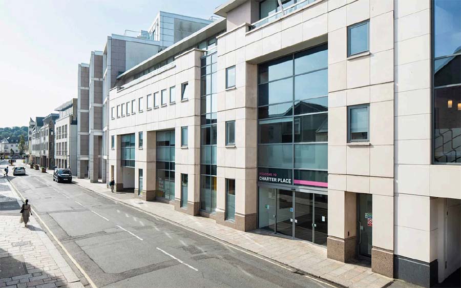 Charter Place, a five-storey office building in St Helier, Jersey, sold by Henley Investments in a £12.5 million deal